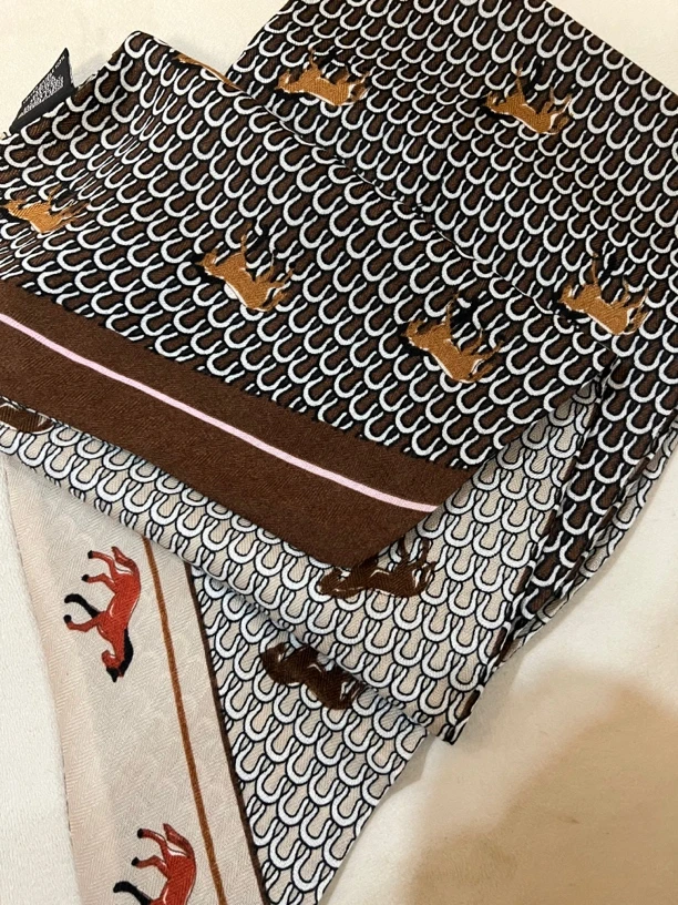 【小马迷宫AB面飘带】柔软小摩登双层小飘带（不参加活动）138*20围巾