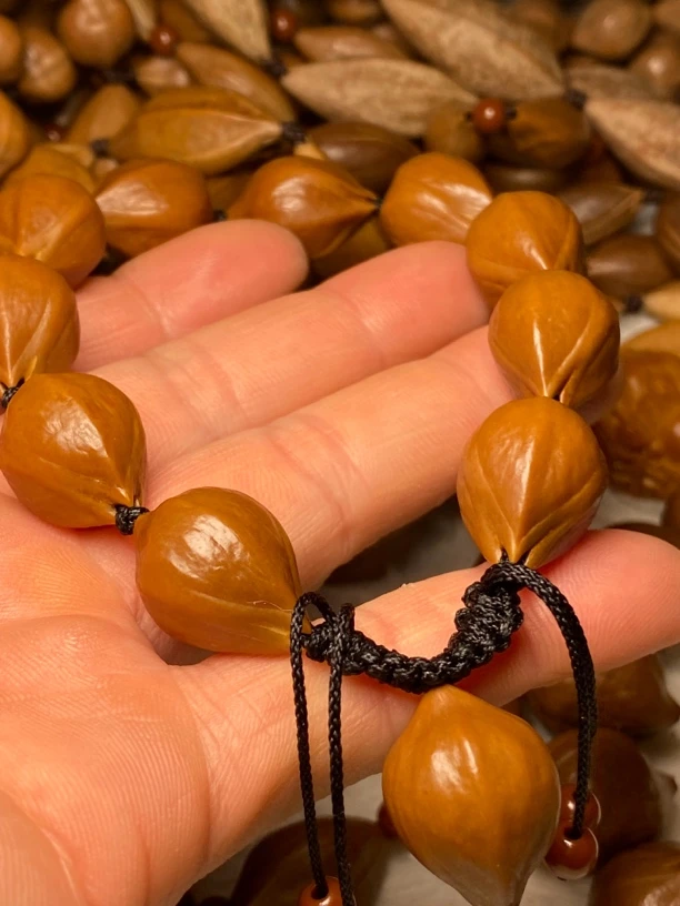 橄榄核铁核短圆原皮正圆素串圆手串