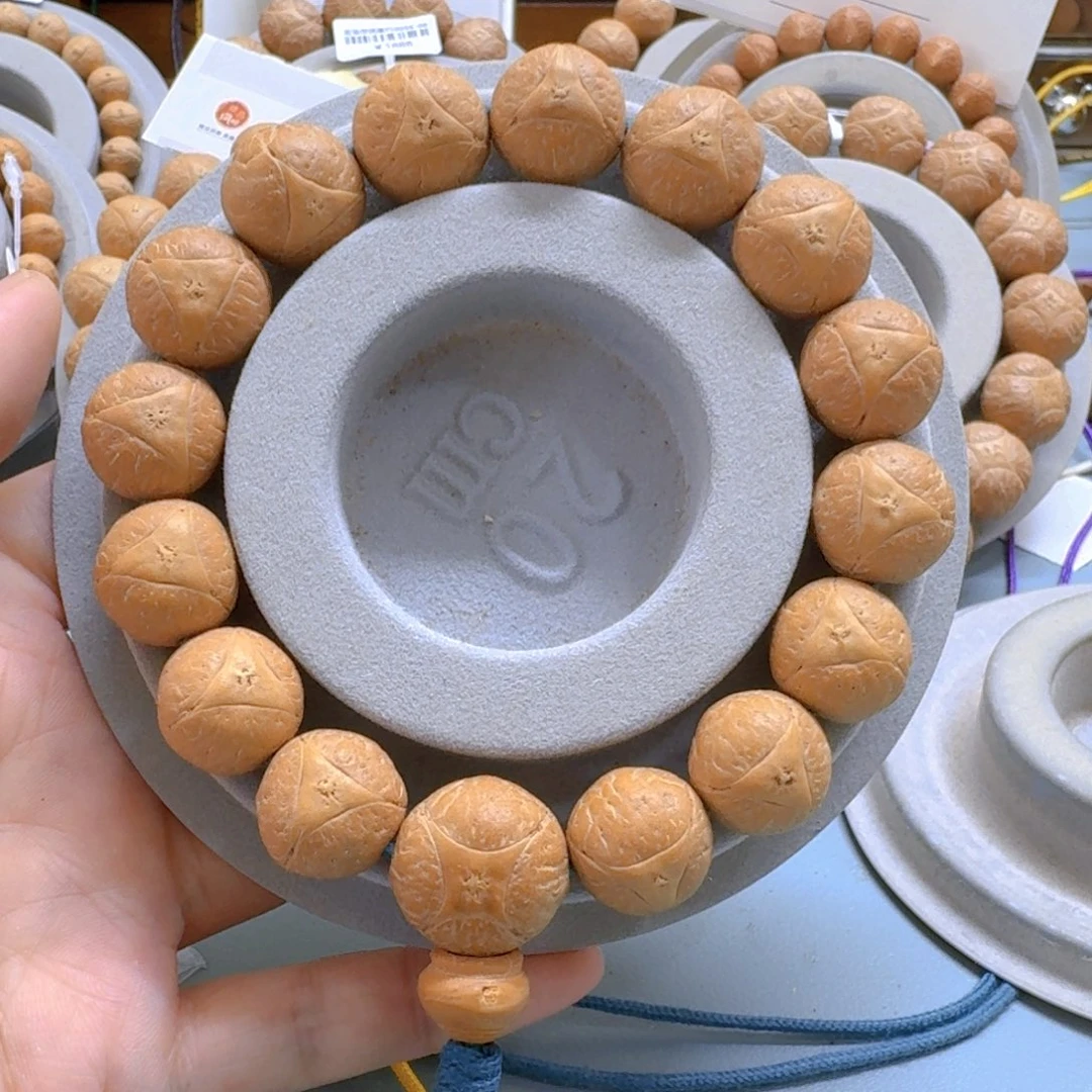 ****欢凤眼菩提手串15mm球龙85@3904