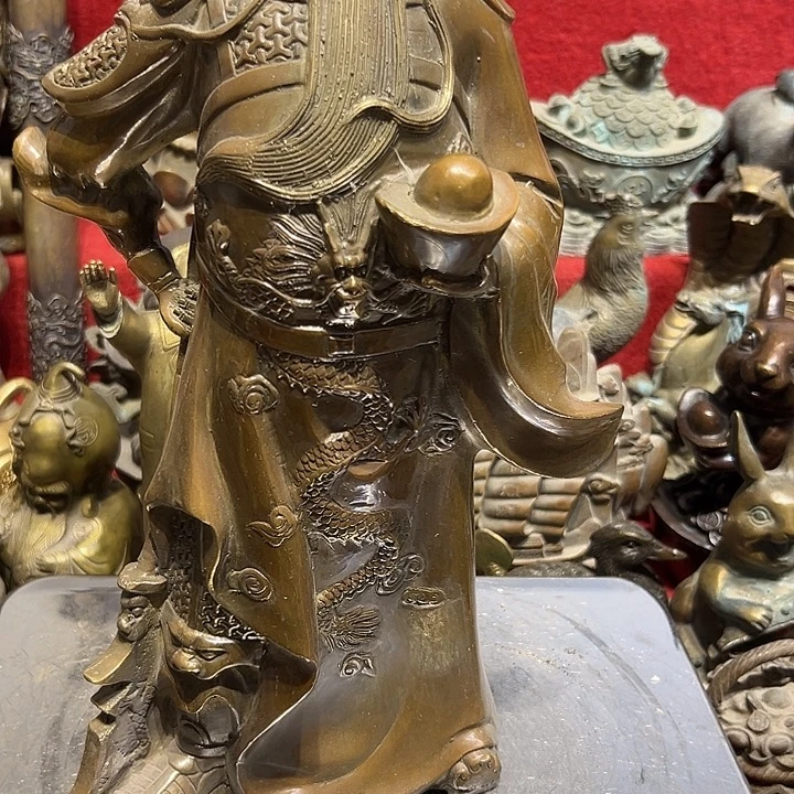 大***图黄铜摆件，文房工艺品摆件