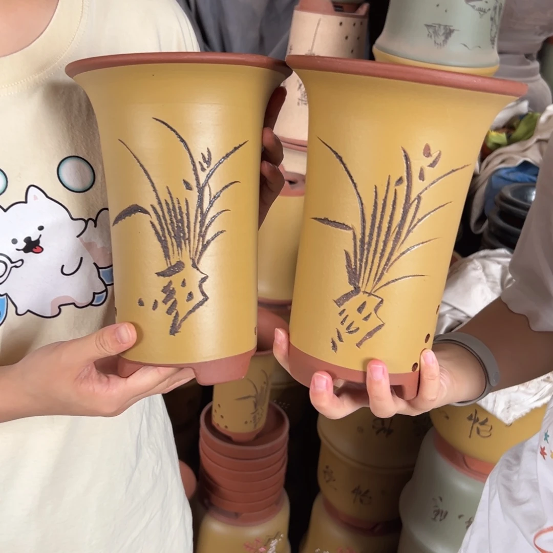 宜兴川阁紫砂花盆