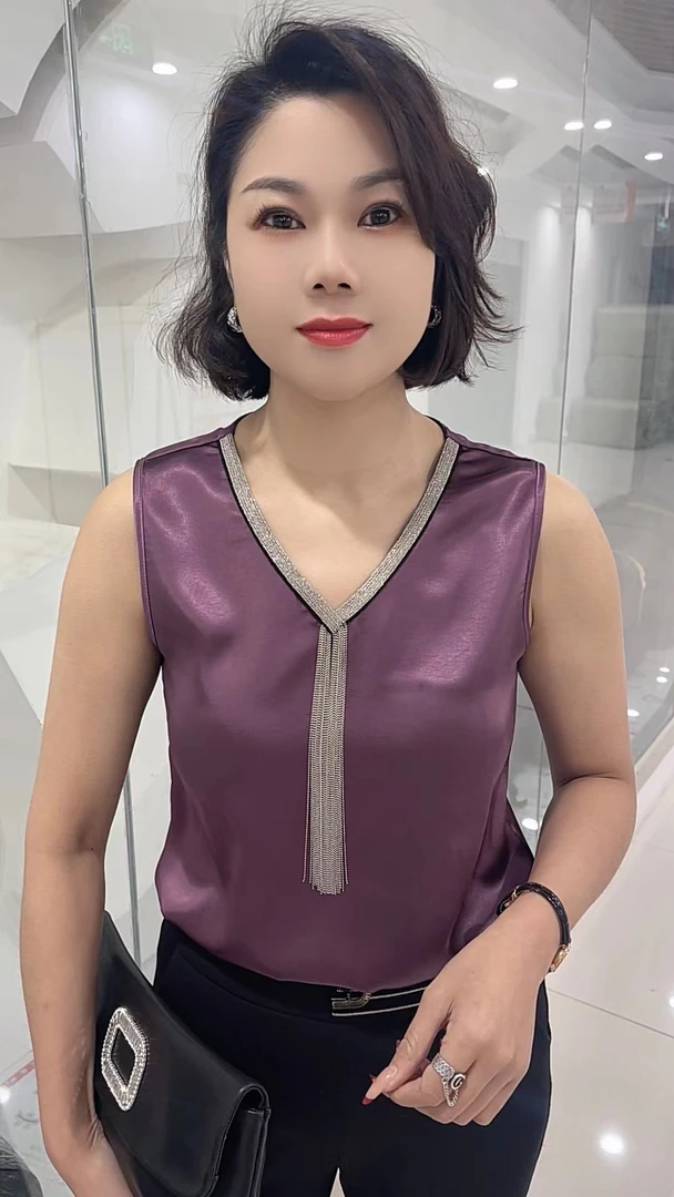 背心吊带百搭打底夏季女士休闲无袖外套重工流苏搭配设计632#