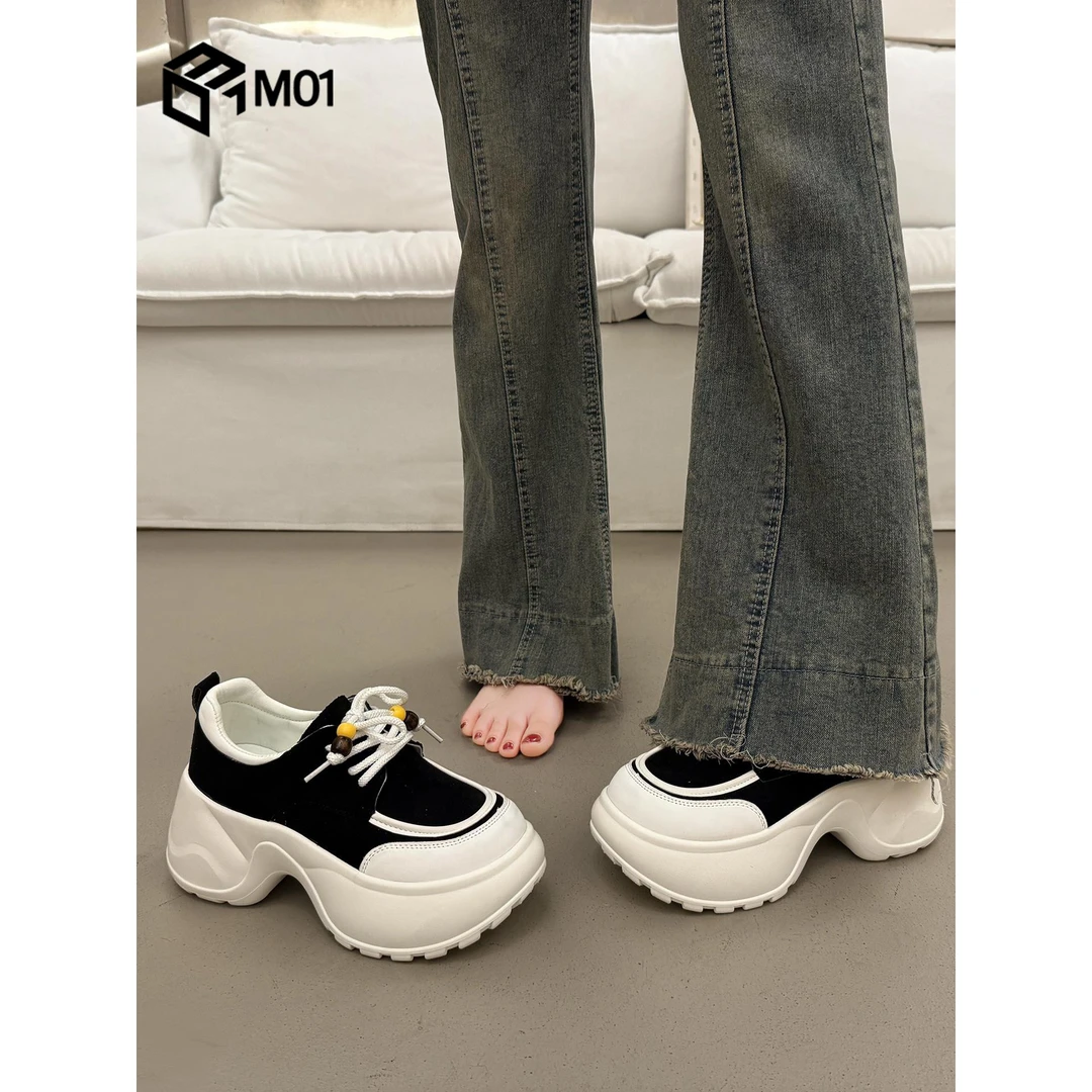 M01欧货厚底松糕老爹鞋女小个子增高超火新款爆款秋季运动休闲鞋