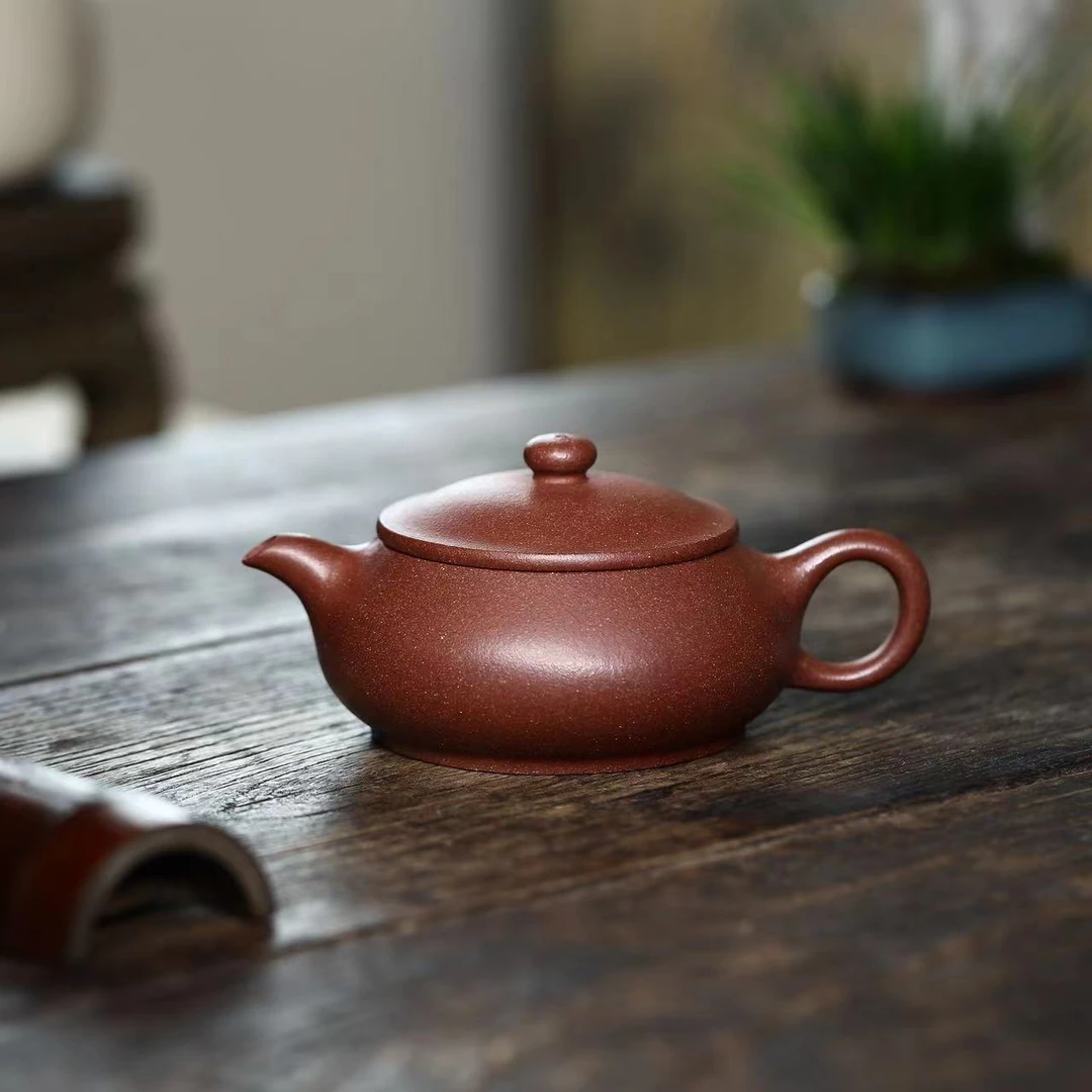 WQC全砂底槽青[明炉220CC]原矿手工紫砂壶