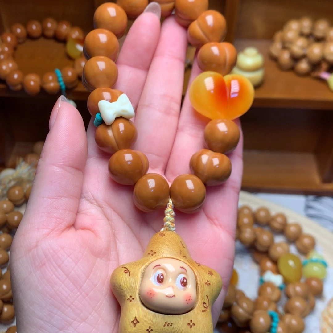 猴头核桃把件16玻璃底定制