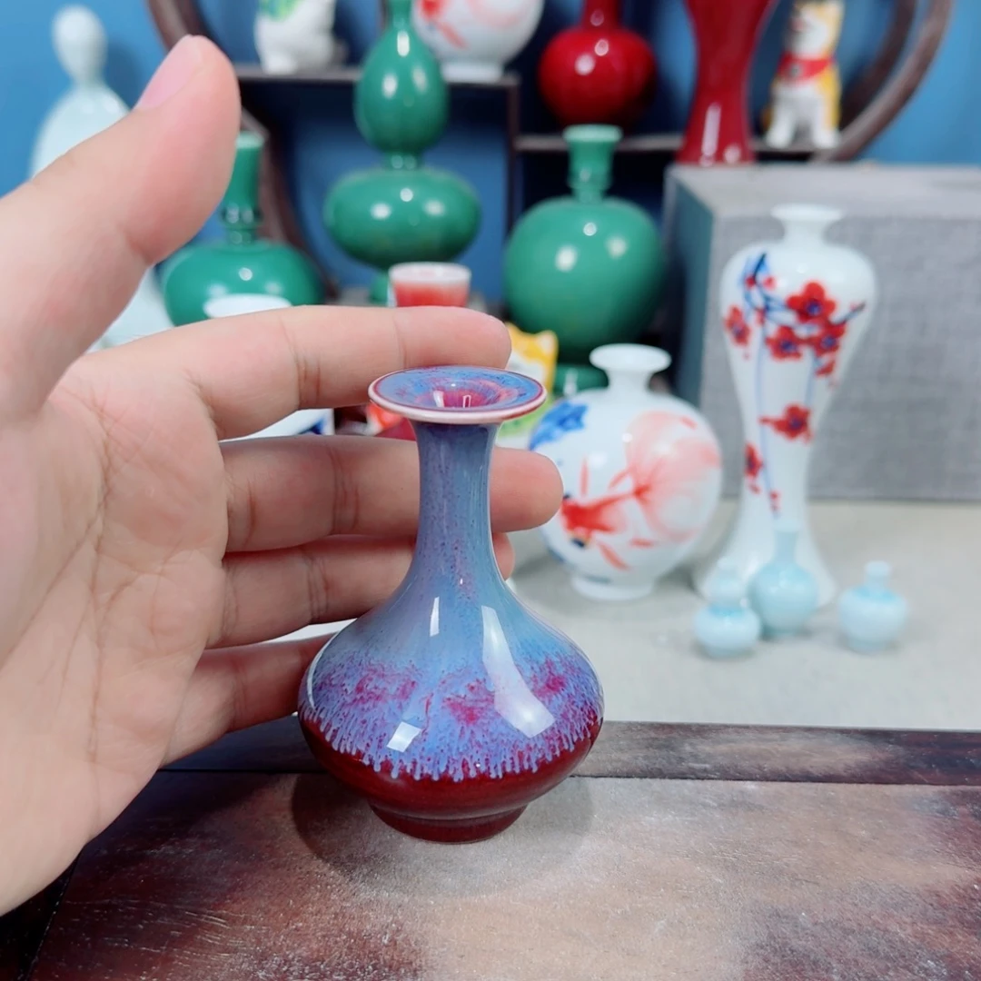 陶瓷手工小花器摆件