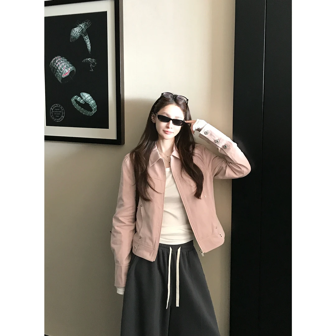 SKK“时髦随性自由派”crush街头感天丝棉工装夹克外套复古秋季女