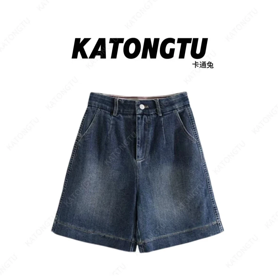 KATONGTU 【百慕大】 25新款减龄百搭四份牛仔短裤  DM2505009