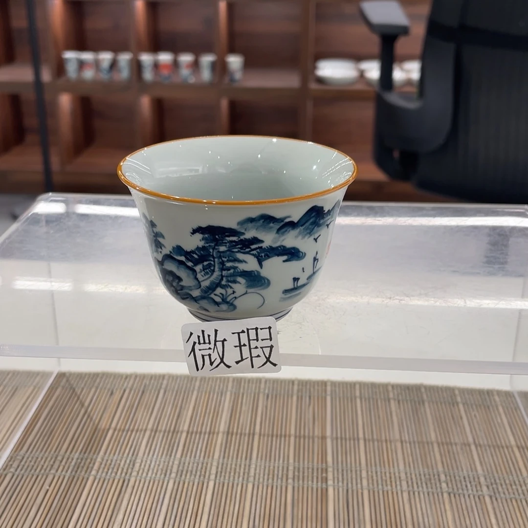 微瑕釉下彩纯手绘