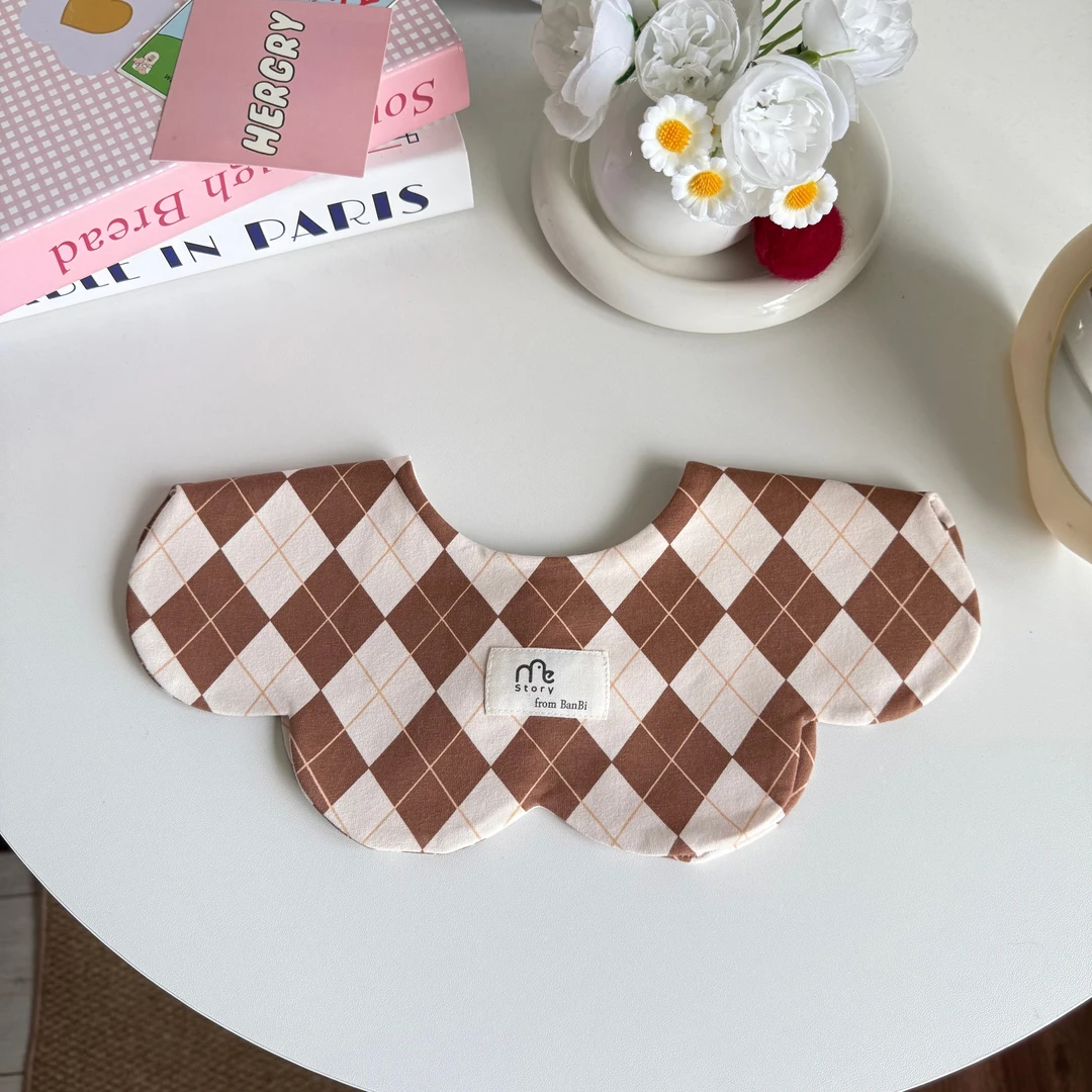 [052]高定高定婴儿口水巾花瓣围兜新生儿防吐奶柔软透气围嘴