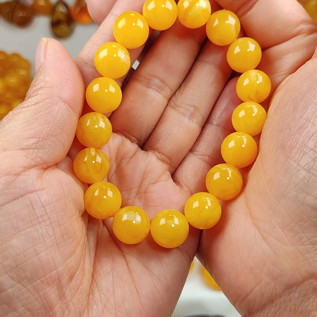 琥珀手串未镶嵌手串12