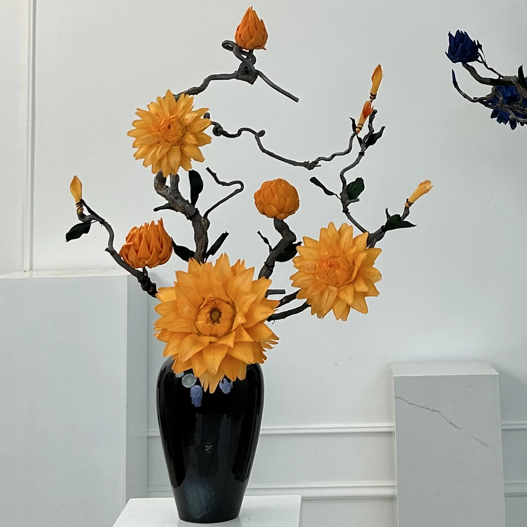 永生洋蓟，永生花不含花器，尺寸可定制，谨慎拍，不退不换