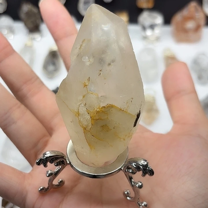 颈饰未镶嵌水晶闪灵钻手握/摆件72mm