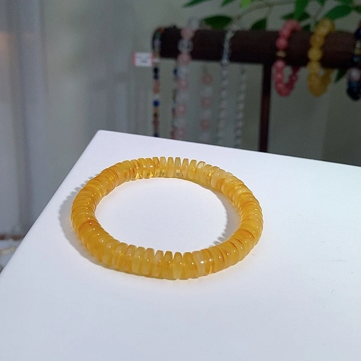 手链蜜蜡未镶嵌直切
