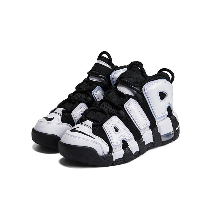 耐克AIR MORE UPTEMPO 大AIR 复古黑白男大童复刻鞋DQ6200-001