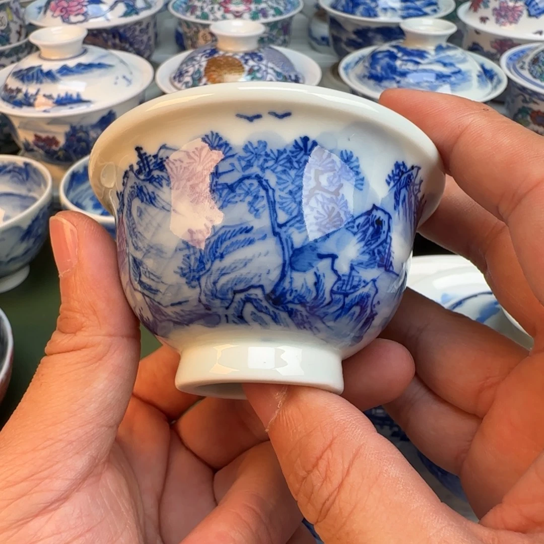 陶纯手工纯手绘茶具216