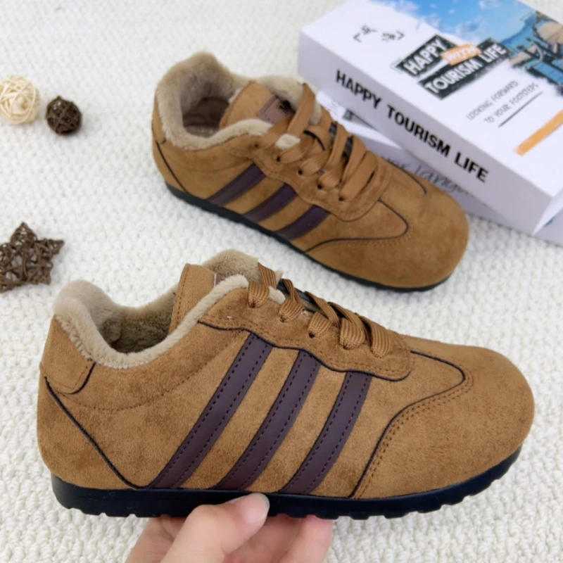 保暖鞋子阿甘鞋秋冬软底耐磨时尚休闲鞋冬季圆头防滑老北京棉鞋女