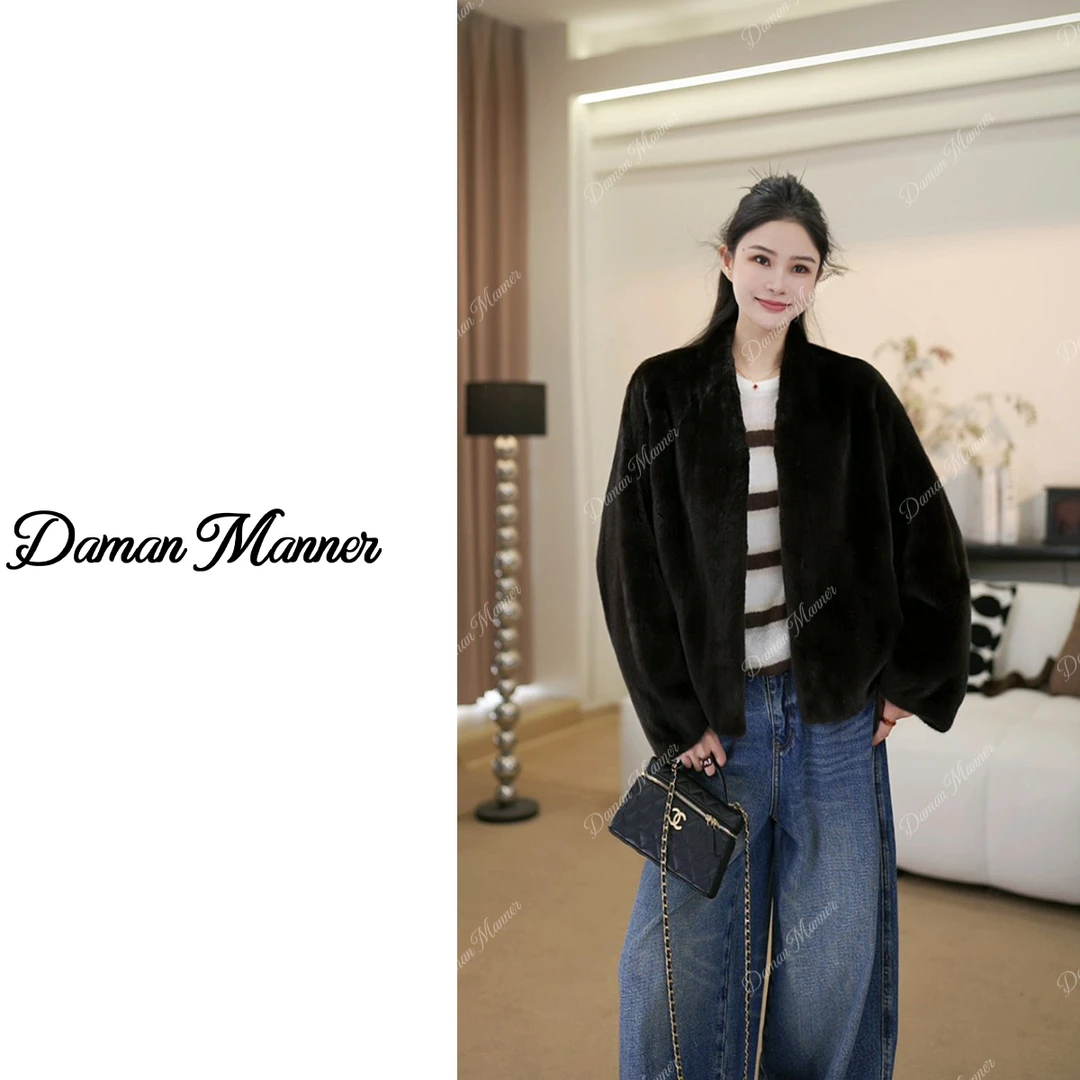 DAMAN | 进口紫金短二皮草外套冬季水貂皮草FY5L055F