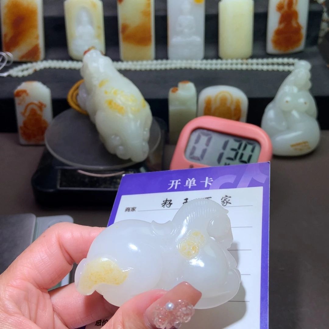 和田玉挂件未镶嵌终**晚