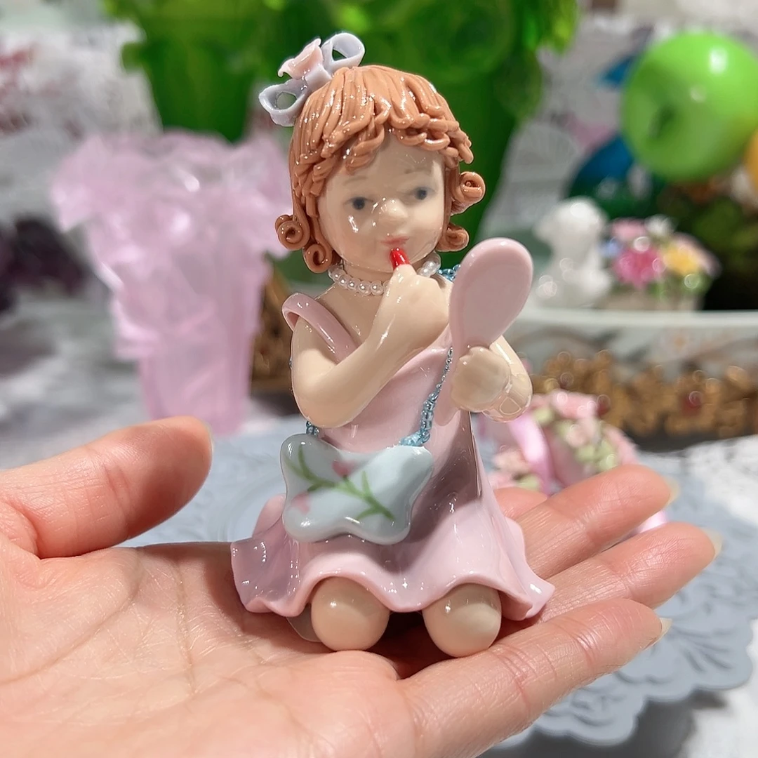 陶瓷Cosmos礼盒装化妆女孩0348