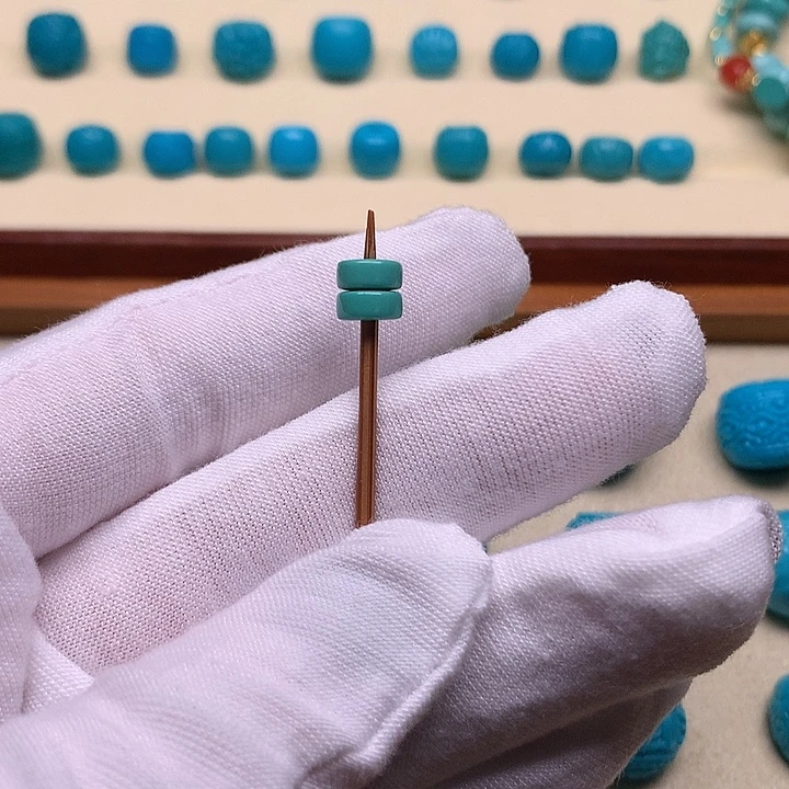 绿松石未镶嵌天然原矿绿松石直切6