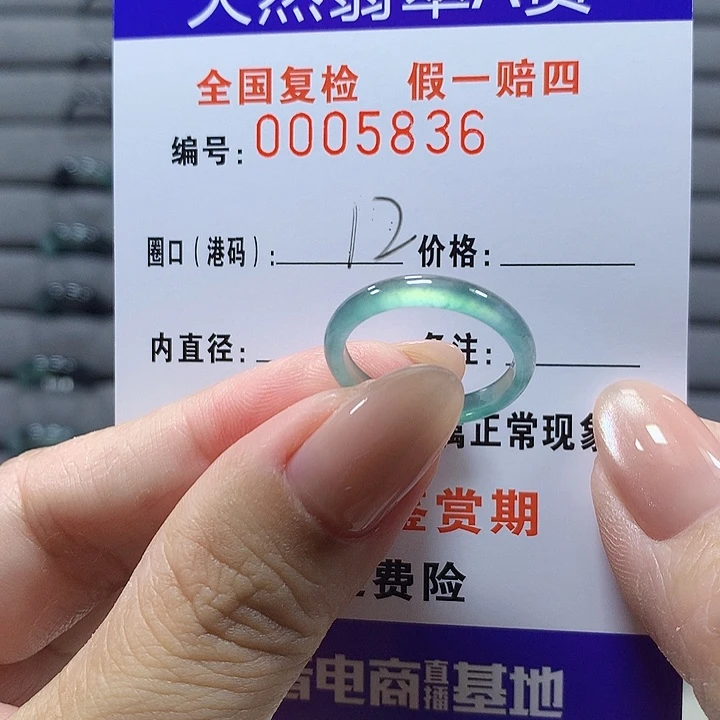 未镶嵌戒圈翡翠5836