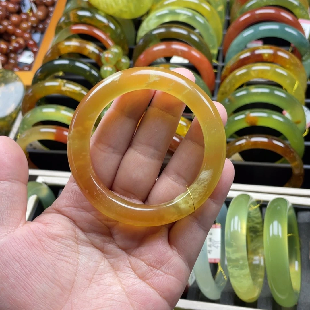 未镶嵌蛇纹石玉手镯