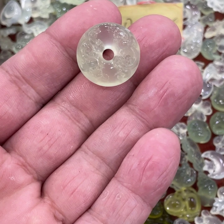 蛇纹石玉合金颈饰