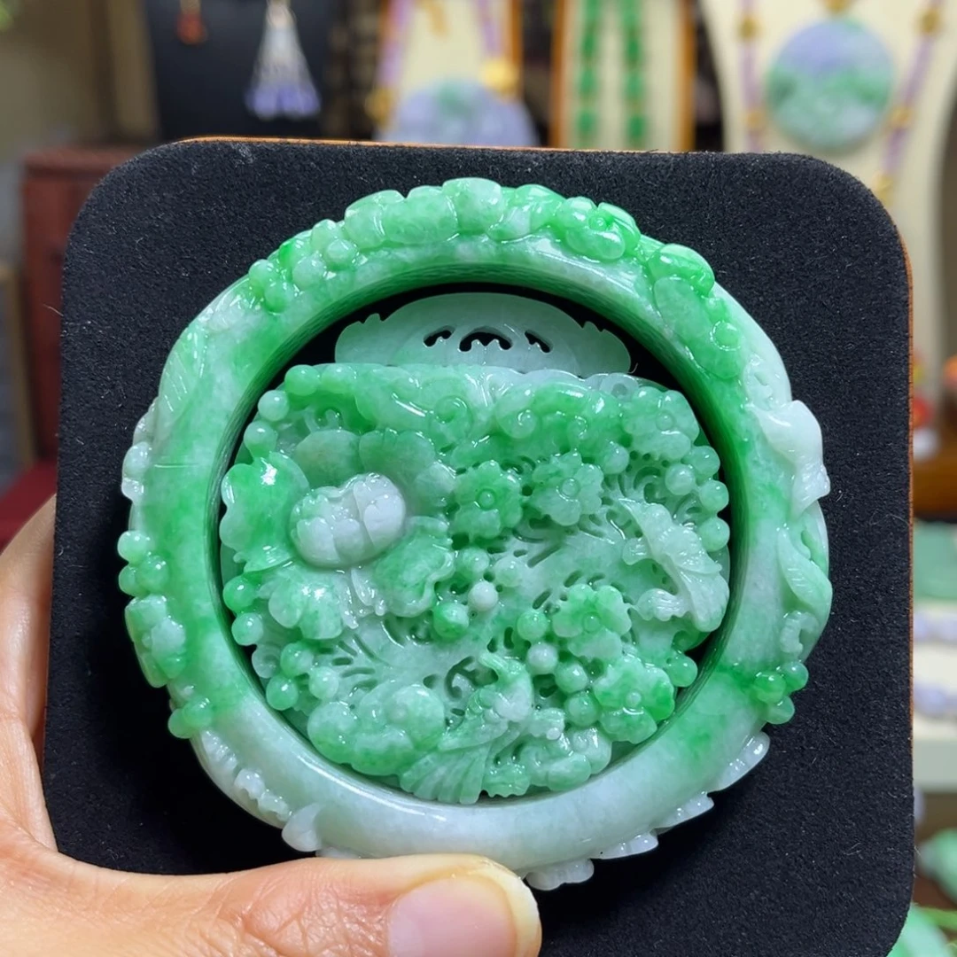 翡翠未镶嵌颈饰天然翡翠手镯58.8