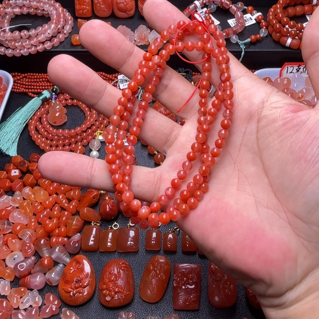 南红玛瑙未镶嵌珠宝半成品