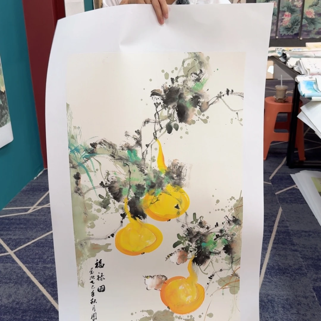 国画国画作品山水花鸟