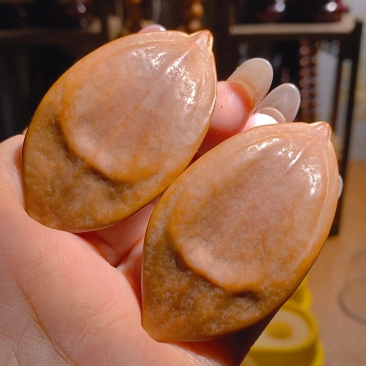 野生三花大橄榄核把件