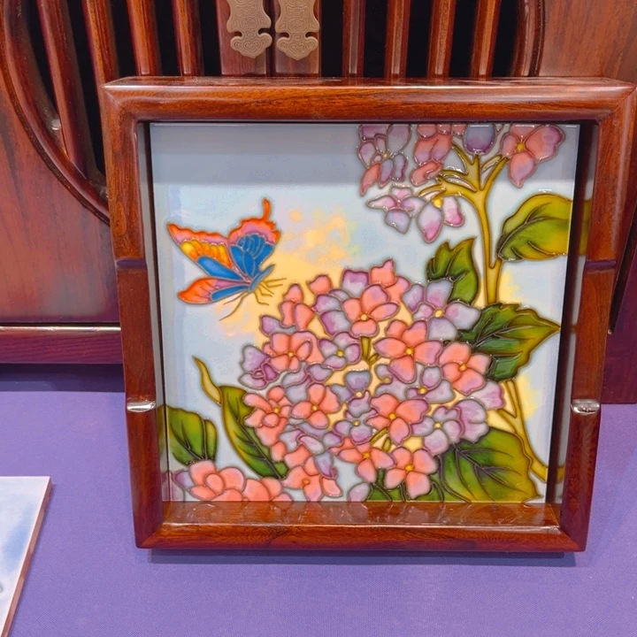 盖子款瓷板画艺术作品