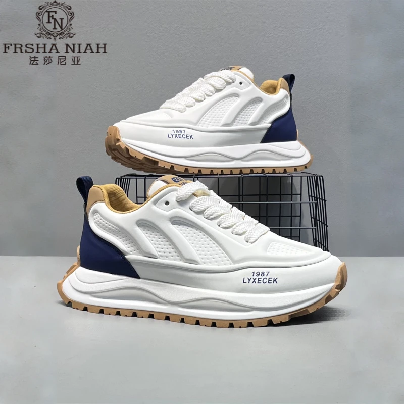 法莎尼亚男鞋秋季新款时尚舒适轻便运动休男士秋季薄底老爹运动鞋