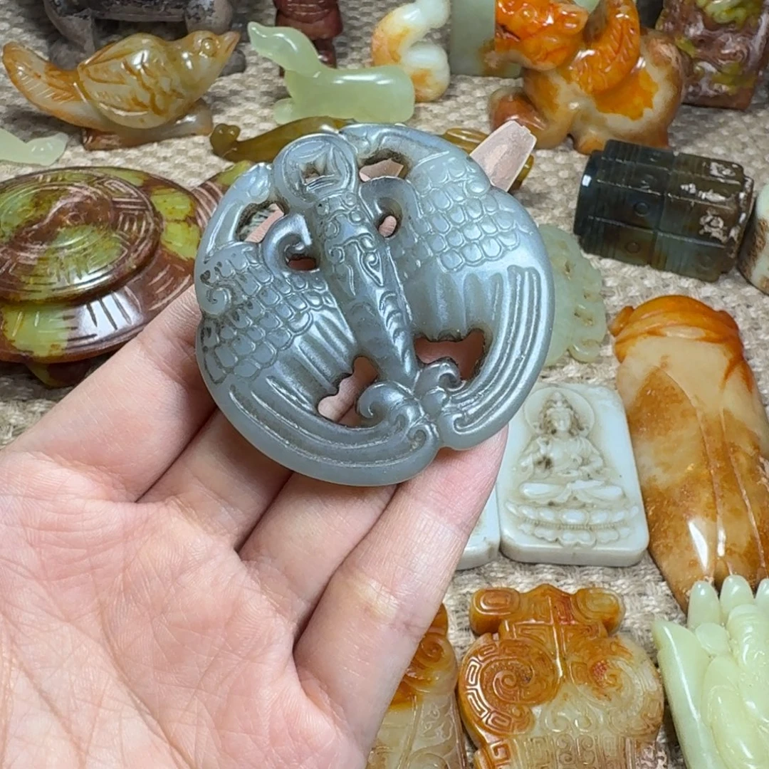 白玉菩提吊坠挂件