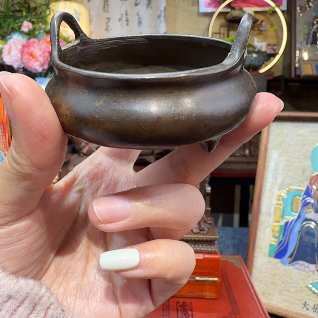 小***宝黄铜小香炉香香炉