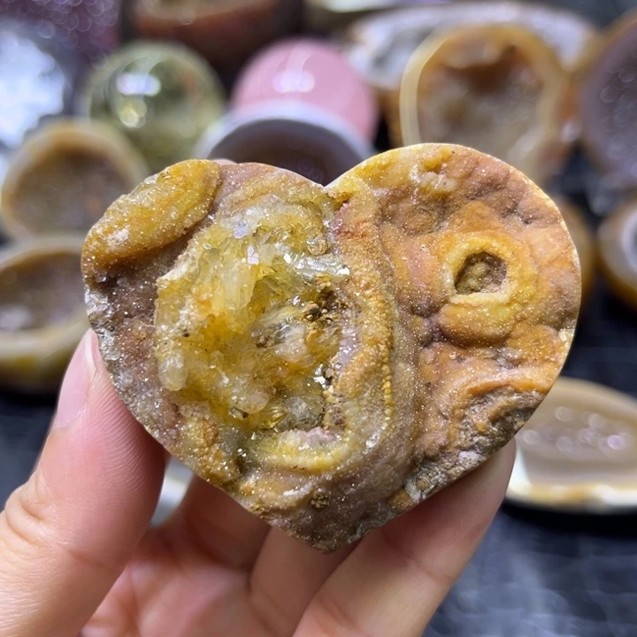 未镶嵌发饰水晶黄爱心