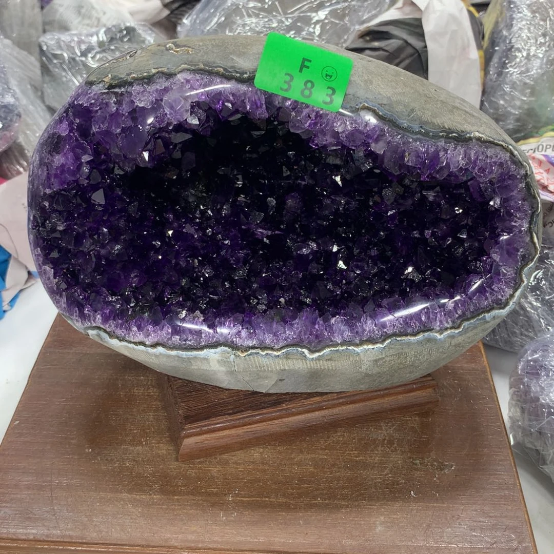 紫晶大型摆件（非配饰）未镶嵌脆***饼