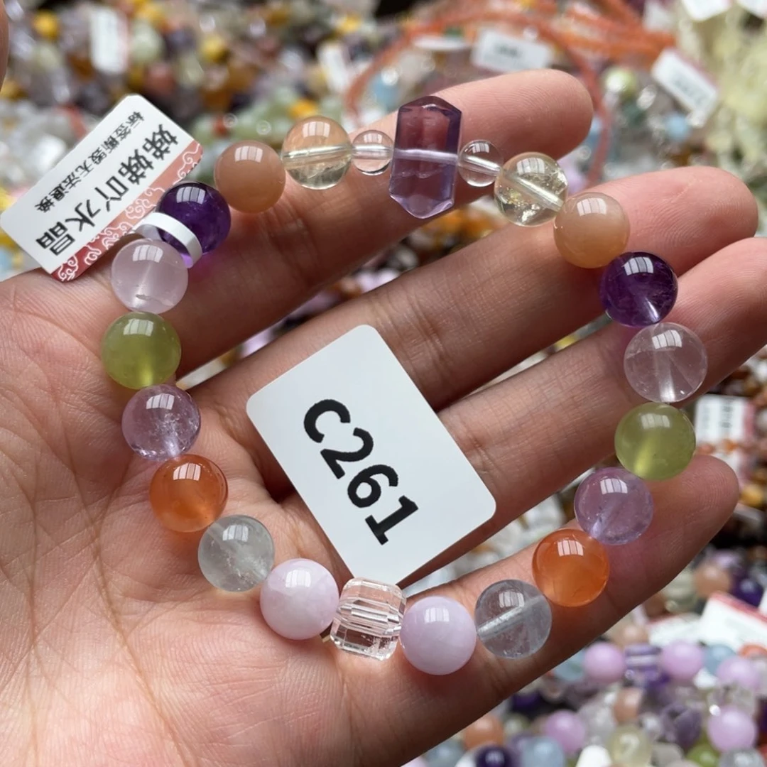 水晶手链未镶嵌多样性