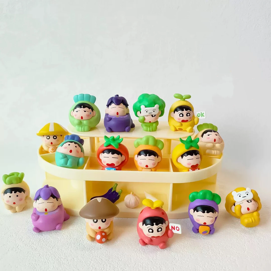 【九宫格】小新蔬菜萌粒创意装饰品车载桌面摆件