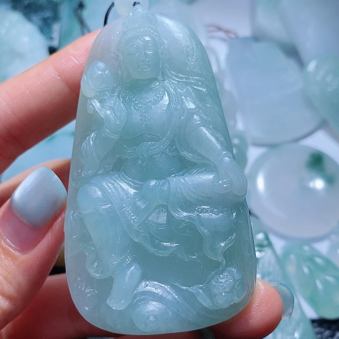 风***阻定制翡翠未镶嵌毛货付款后确认抛光