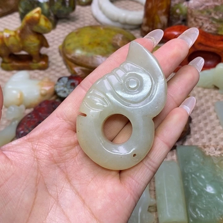 白玉菩提吊坠白玉菩提白玉菩提摆件