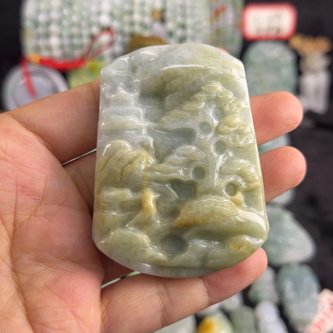 翡翠未镶嵌吊坠(不含链)