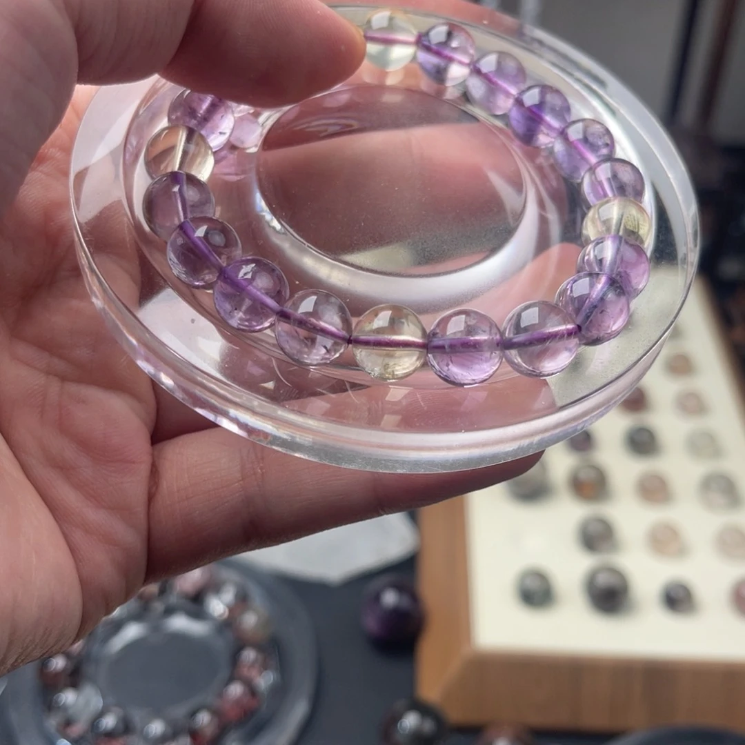 水晶手链未镶嵌紫黄晶