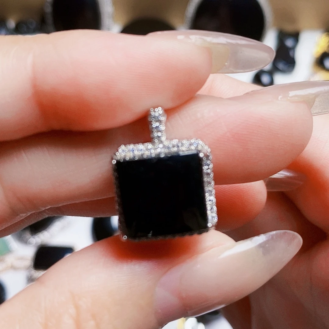 翡翠银S925镶嵌颈饰