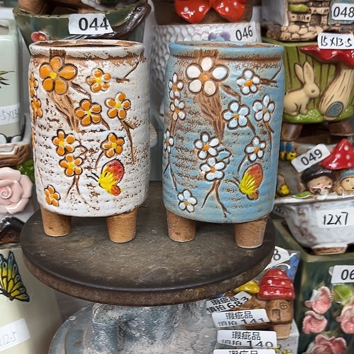 紫砂花盆粗陶材质多肉花盆