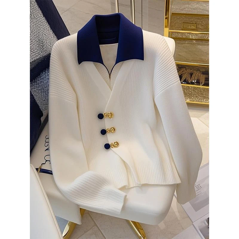 2026年春秋季新款毛针织衫韩版设计感小个子小众时尚洋气女装长袖