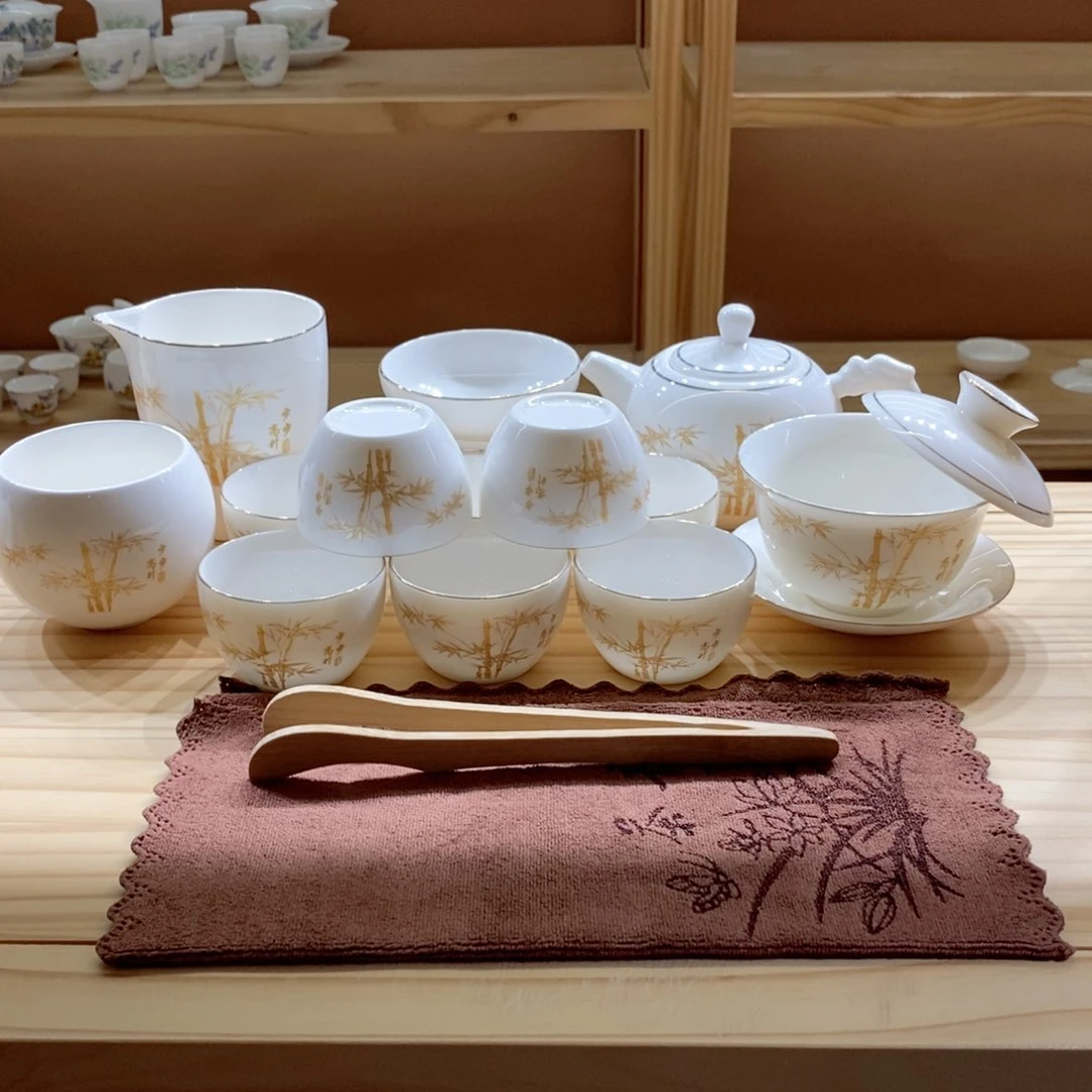 玉瓷居茶具套组步步高升16