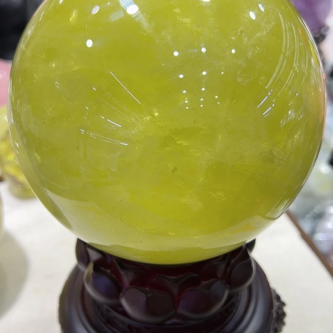 水晶水晶球摆件未镶嵌萌****丫