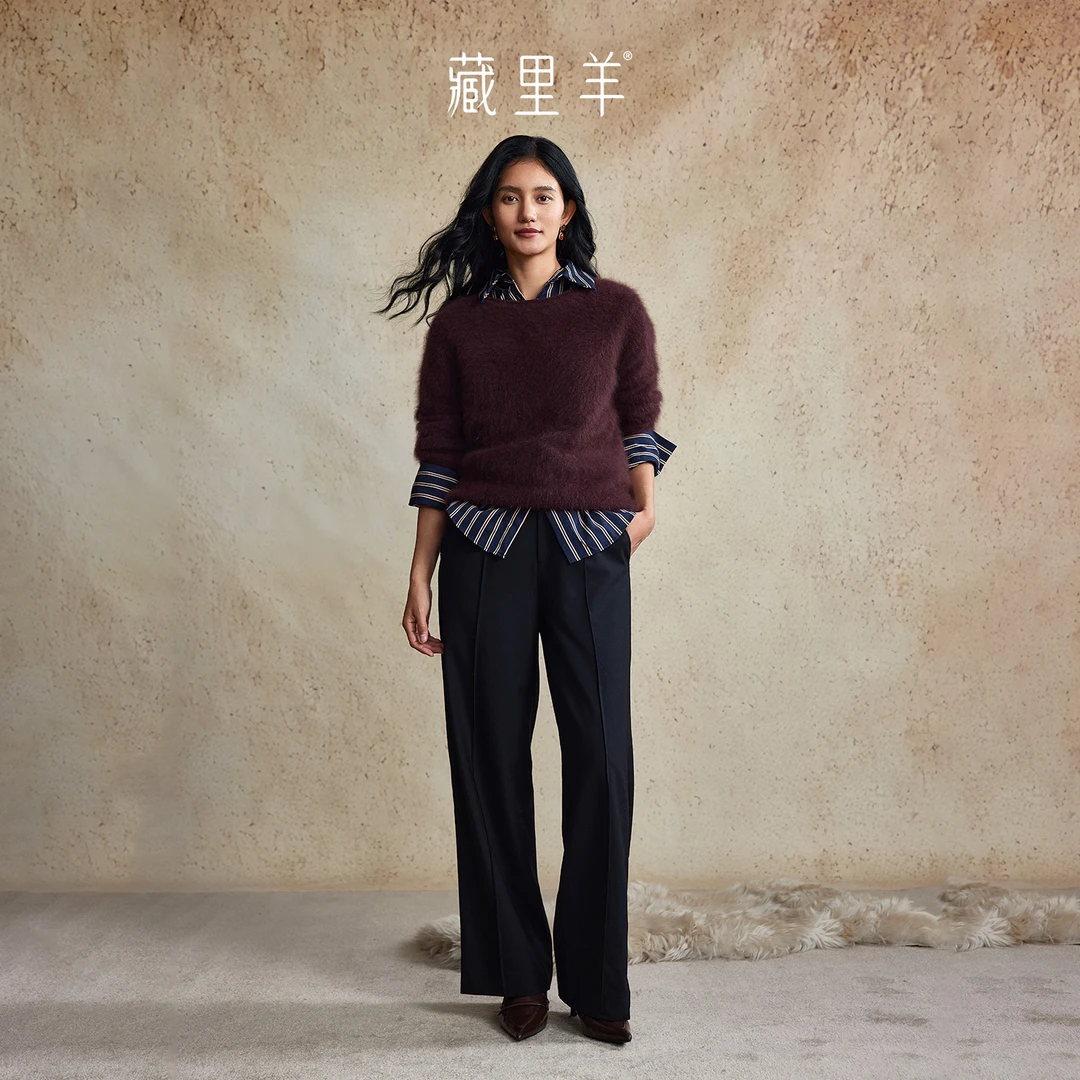 藏里羊【北美小动物毛毛】“飞天小动物”轻软显瘦上衣M1856